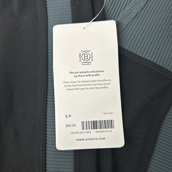 Athleta Elation Rib Trim Tight NWT SZ SMALL - Picture 2 of 4